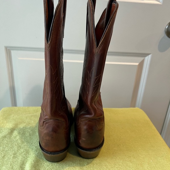 Lucchese Rich Brown Western Boots. Size 7.5 - Picture 5 of 14